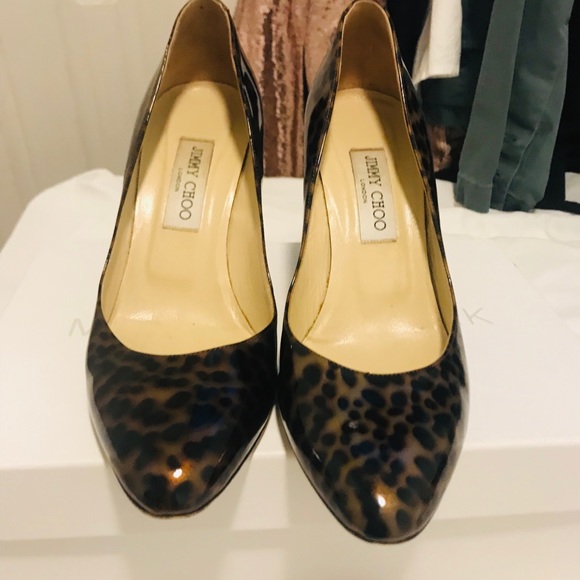 Jimmy Choo romy patent leopard pumps - Picture 6 of 8
